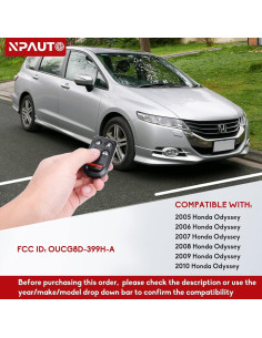 Llave Remota NPAUTO para Honda Odyssey 2005-2010 5 Botones 2