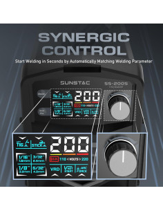 Soldador 200A Sunstac SS-200S 2 en 1 MMA Lift TIG 2
