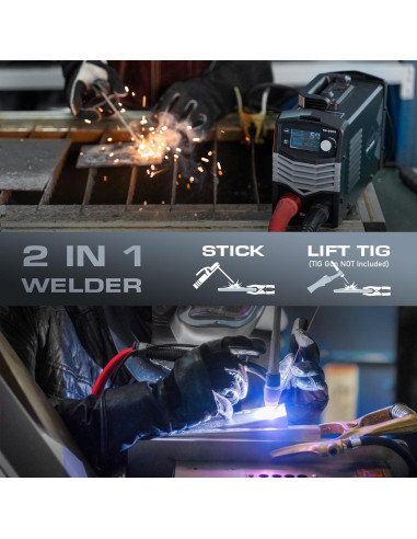 Soldador 200A Sunstac SS-200S 2 en 1 MMA Lift TIG