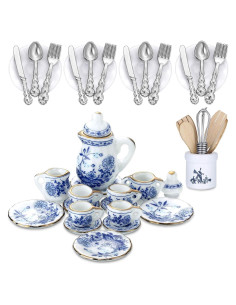 Set de Miniaturas de Cocina Skylety 37 Piezas para Muñecas