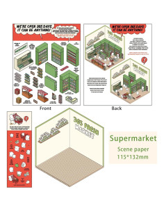 4 Juegos de Pegatinas 3D Cyhdddr para Casa DIY 2