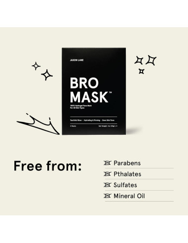 Mascarilla Facial Hidratante Jaxon Lane para Hombres - 2 Pzs