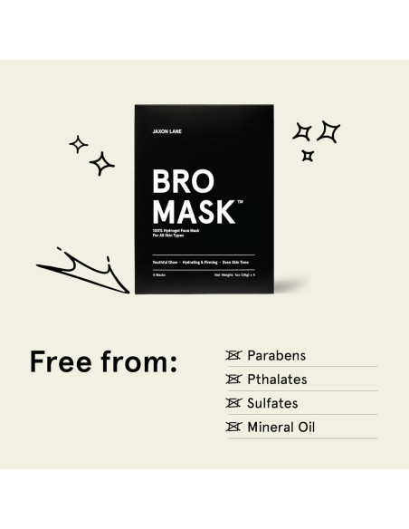 Mascarilla Facial Hidratante Jaxon Lane para Hombres - 2 Pzs