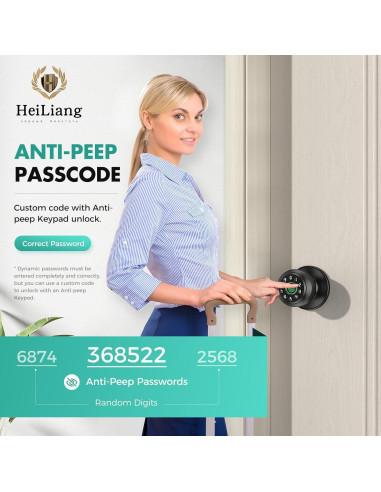 Cerradura Inteligente HEI LIANG con Huella Dactilar y App