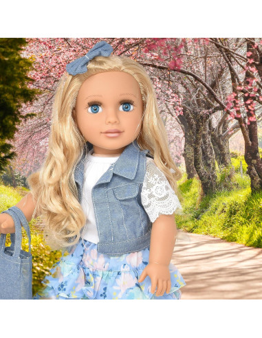 Muñeca de 45 cm Regalo Boutique Kayla con Atuendo Floral