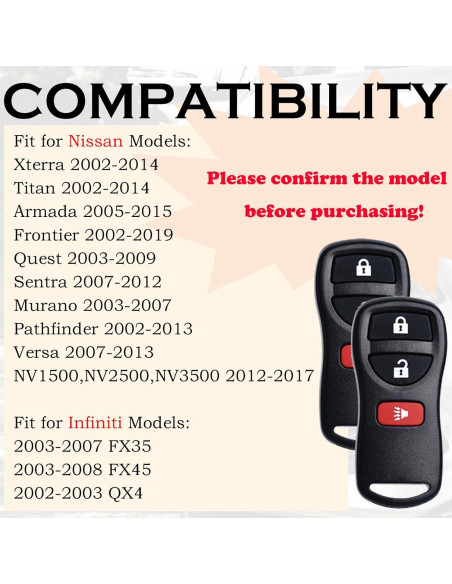 Control Remoto Nissan Xterra Titan Armada 2002-2019
