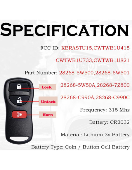 Control Remoto Nissan Xterra Titan Armada 2002-2019