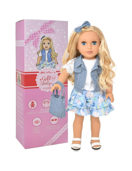 Muñeca de 45 cm Regalo Boutique Kayla con Atuendo Floral