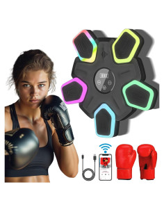 Máquina de Boxeo Musical LMNIOYI BO-002 con Guantes