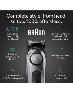 Kit de Afeitado Todo en Uno Braun Serie 7 7440 12 en 1 2