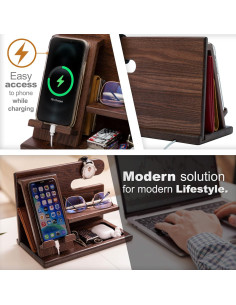 Estación de Carga Teslyar para Hombres - Organizador de Escritorio 2