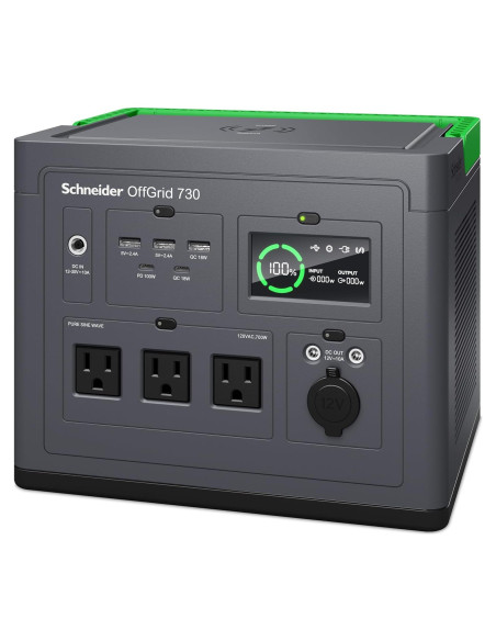 Estación Energía Portátil Schneider 700W PPS730 738Wh