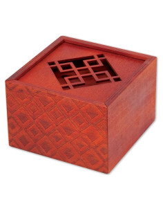 Caja de Puzzle de Madera Bits and Pieces - Emperador 11,11 cm