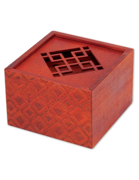 Caja de Puzzle de Madera Bits and Pieces - Emperador 11,11 cm