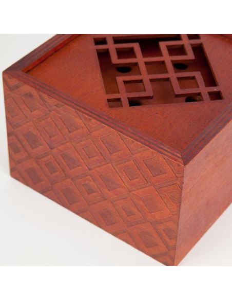 Caja de Puzzle de Madera Bits and Pieces - Emperador 11,11 cm