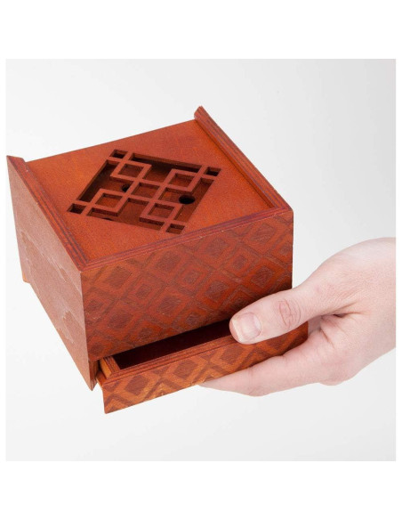 Caja de Puzzle de Madera Bits and Pieces - Emperador 11,11 cm