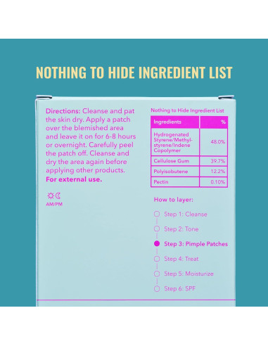 Parches Hidrocoloides Good Molecules para Acné - 60 Parches