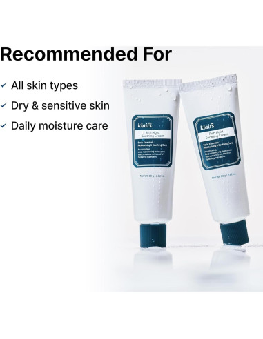 Crema Calmante Rica DearKlairs 80ml - Hidratante Piel Sensible