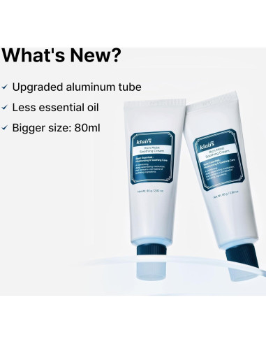 Crema Calmante Rica DearKlairs 80ml - Hidratante Piel Sensible