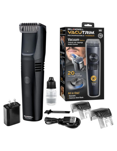 Recortadora de Barba Vacutrim Sin Cable 20 Longitudes Negra