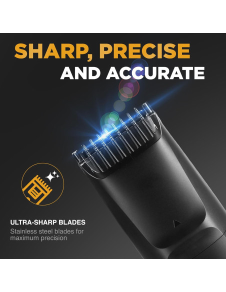 Recortadora de Barba Vacutrim Sin Cable 20 Longitudes Negra