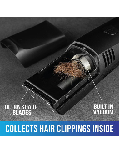 Recortadora de Barba Vacutrim Sin Cable 20 Longitudes Negra