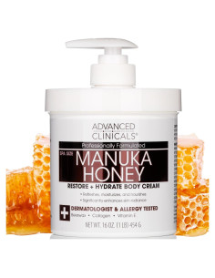 Crema Hidratante Facial Advanced Clinicals Miel de Manuka 480ml