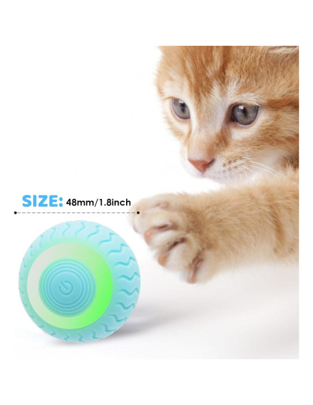 Bola Interactiva para Gatos PAKOO Eléctrica LED 4,57cm