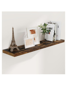 Estante Flotante Recuerdos Divertidos 120x23.6 cm Rústico