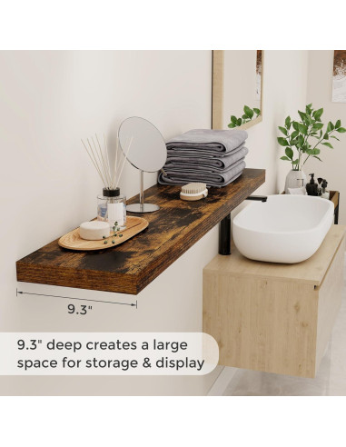 Estante Flotante Recuerdos Divertidos 120x23.6 cm Rústico