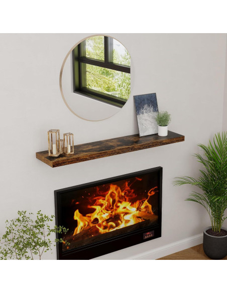 Estante Flotante Recuerdos Divertidos 120x23.6 cm Rústico