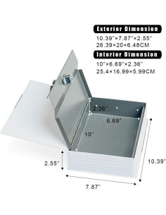 Caja de Seguridad Oculta PACOLO Llave-Biblia 26.67x20.32cm 2