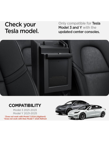 Caja de Almacenamiento Oculta Spigen One-Tap para Tesla Model 3 y Y