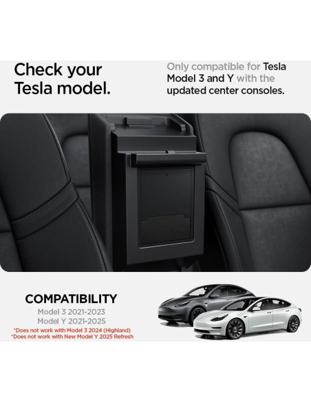 Caja de Almacenamiento Oculta Spigen One-Tap para Tesla Model 3 y Y