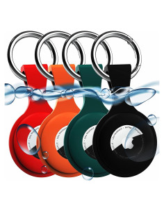 Paquete de 4 Fundas de Silicona para AirTag Wanchel