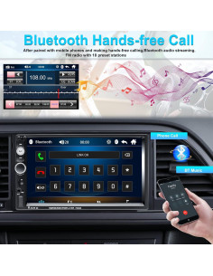 Estéreo de Coche Carmektron 7023B 7" Pantalla Táctil Bluetooth 2