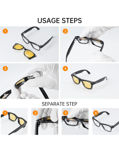 Clip Polarizado HiBloks para Ray-Ban Meta Wayfarer M