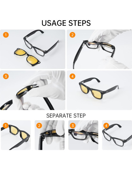 Clip Polarizado HiBloks para Ray-Ban Meta Wayfarer M