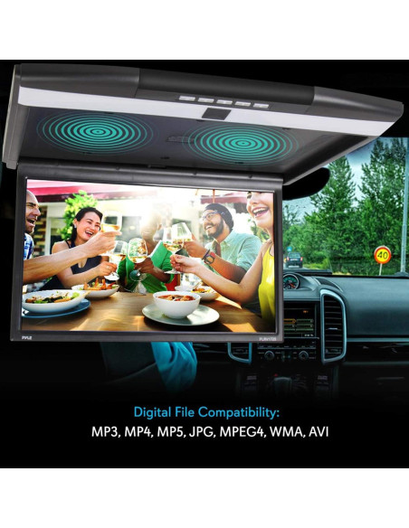 Monitor de Techo Pyle PLRV1725 17.3" LCD 1080p HDMI Monitor de Techo Pyle PLRV1725 17.3" LCD 1080p HDMI