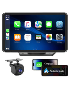 Estéreo de Coche APOKAMORI 7" CarPlay Bluetooth GPS