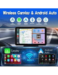 Estéreo de Coche APOKAMORI 7" CarPlay Bluetooth GPS 2