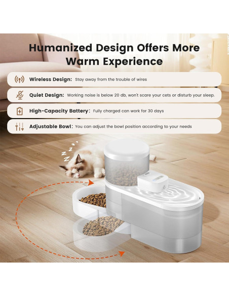 Dispensador Automático de Comida y Agua DAAMENT 2 en 1