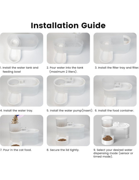 Dispensador Automático de Comida y Agua DAAMENT 2 en 1
