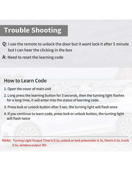 Kit Control Remoto Universal X AUTOHAUX para Coche 12V