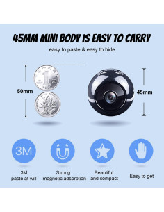 Cámara de Seguridad Inalámbrica KONLEYA MC55 1080P con Visión Nocturna 2