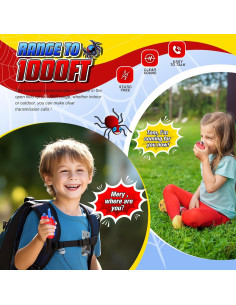 Walkie Talkies Webspidee para Niños 3-12 Años 2 Paquete 2