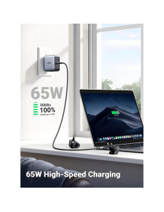 Cargador USB C UGREEN 65W Internacional 3 Puertos 2