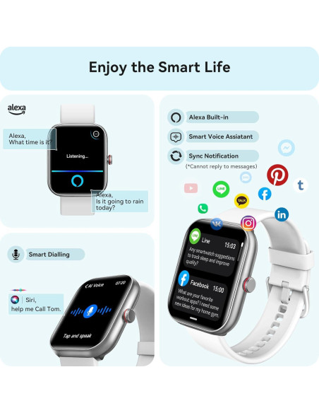 Reloj Inteligente Yoever IDW20 1.91" HD Bluetooth IP68