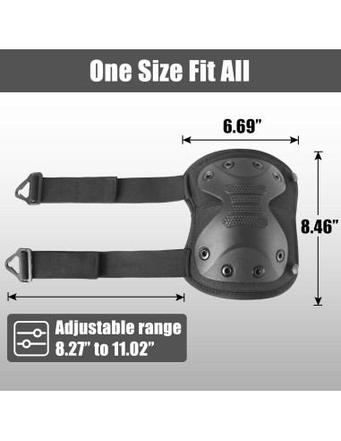 Almohadillas Protectores de Rodillas BZTAC Tácticas Ajustables