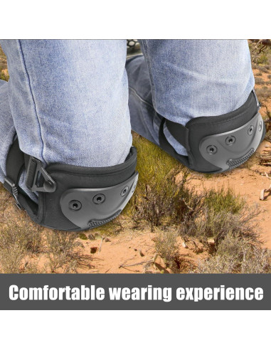 Almohadillas Protectores de Rodillas BZTAC Tácticas Ajustables